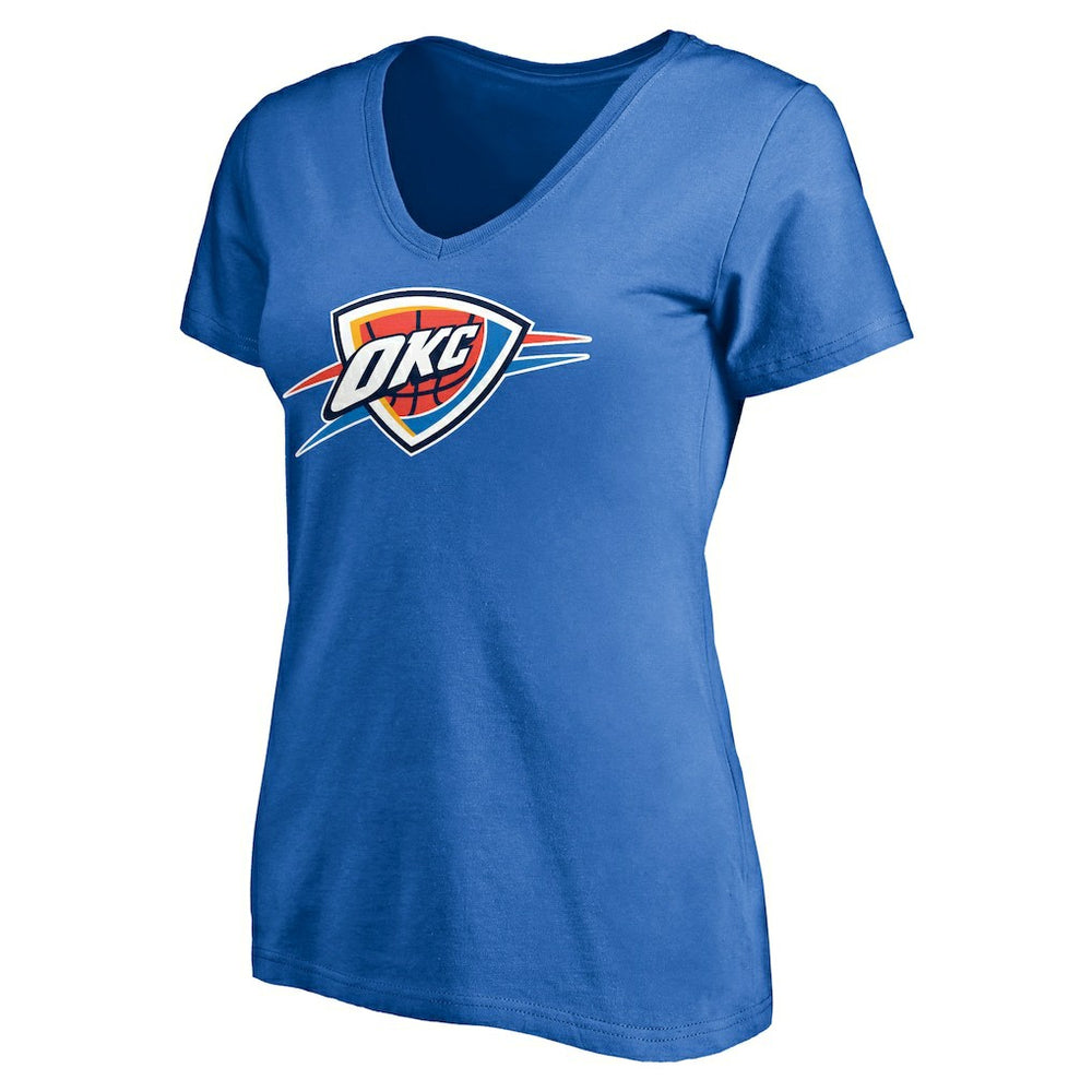 Shai Gilgeous-Alexander Oklahoma City Thunder Women's Playmaker Name & Number V-Neck T-Shirt - Blue outlet