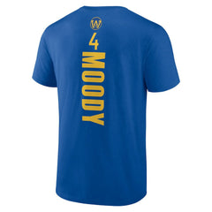 Moses Moody Golden State Warriors Playmaker Name & Number T-Shirt sale - Royal on sale