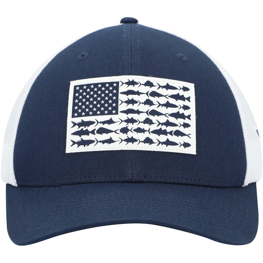 Dallas Cowboys Mesh Fish Flag Flex Hat - Navy/White discount
