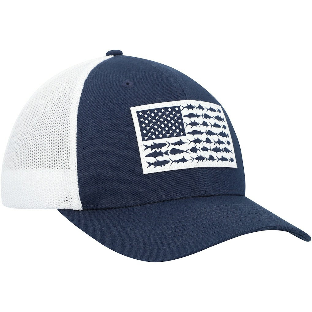 Dallas Cowboys Mesh Fish Flag Flex Hat - Navy/White discount