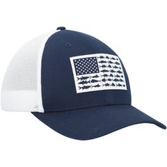 Dallas Cowboys Mesh Fish Flag Flex Hat - Navy/White discount