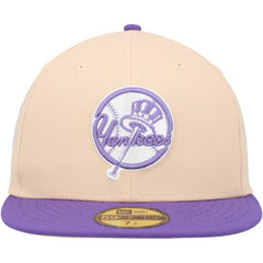 New York Yankees Subway Series Side Patch 59FIFTY Fitted Hat - Peach/Purple | New Era