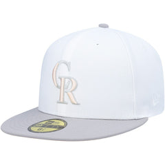 Colorado Rockies 2007 World Series Side Patch Undervisor 59FIFTY Fitted Hat - White/Gray | New Era