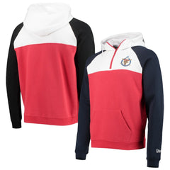 Washington Nationals Cooperstown Collection Quarter-Zip Hoodie Jacket - Red/White | New Era