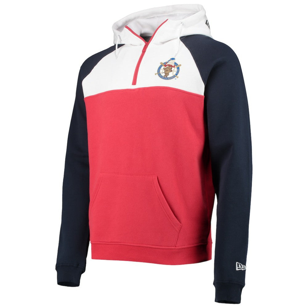 Washington Nationals Cooperstown Collection Quarter-Zip Hoodie Jacket - Red/White | New Era