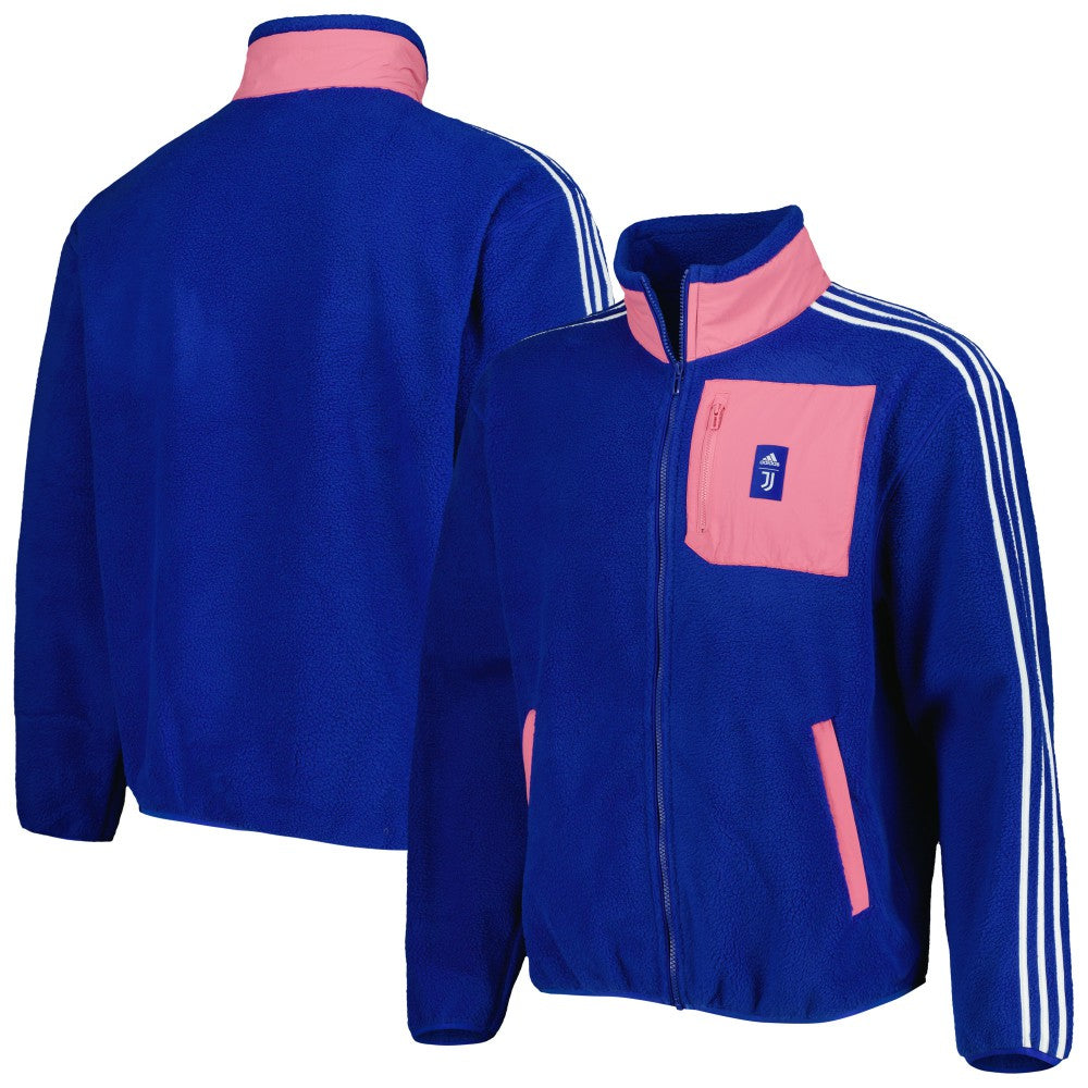 Juventus Lifestyler Fleece Full-Zip Jacket - Blue | Adidas discount