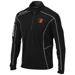 Baltimore Orioles Shotgun Omni-Wick Quarter-Zip Pullover Jacket - Black | Columbia