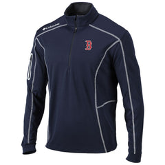 Boston Red Sox Shotgun Omni-Wick Quarter-Zip Pullover Jacket - Navy | Columbia