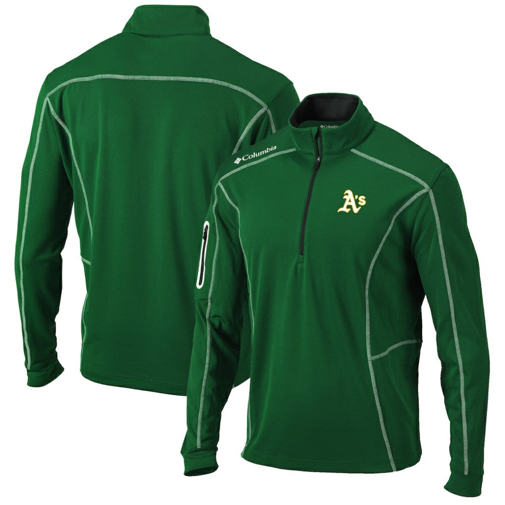 Athletics Shotgun Omni-Wick Quarter-Zip Pullover Jacket - Green | Columbia