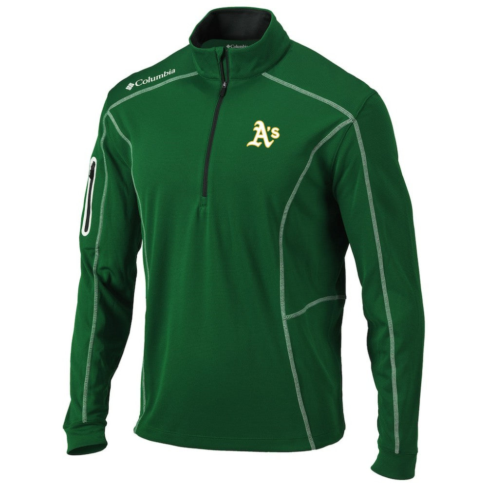 Athletics Shotgun Omni-Wick Quarter-Zip Pullover Jacket - Green | Columbia