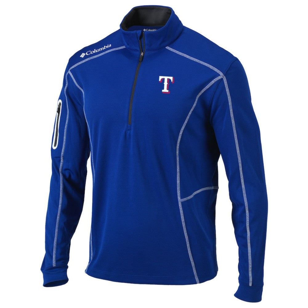 Texas Rangers Shotgun Omni-Wick Quarter-Zip Pullover Jacket - Royal | Columbia
