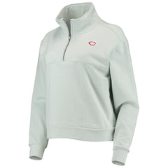 Minnesota Twins The Wild Collective Women's Two-Hit Quarter-Zip Pullover Top - Light Blue