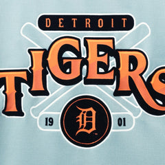 Detroit Tigers The Wild Collective Women's Open Back Twist-Tie Tank Top - Light Blue