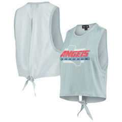 Los Angeles Angels The Wild Collective Women's Open Back Twist-Tie Tank Top - Light Blue