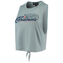 St. Louis Cardinals The Wild Collective Women's Open Back Twist-Tie Tank Top - Light Blue