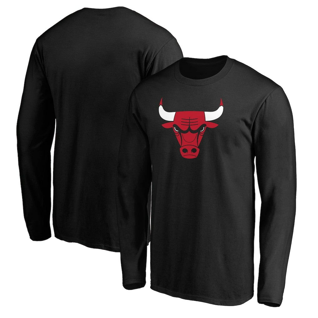Chicago Bulls Primary Team Logo Long Sleeve T-Shirt sale - Black outlet
