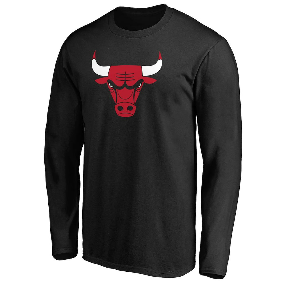 Chicago Bulls Primary Team Logo Long Sleeve T-Shirt sale - Black outlet