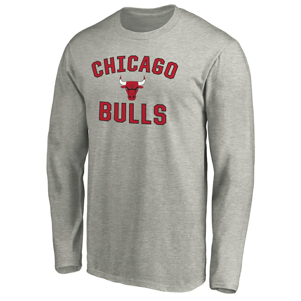 Chicago Bulls Victory Arch Long Sleeve T-Shirt sale - Heathered Gray shop