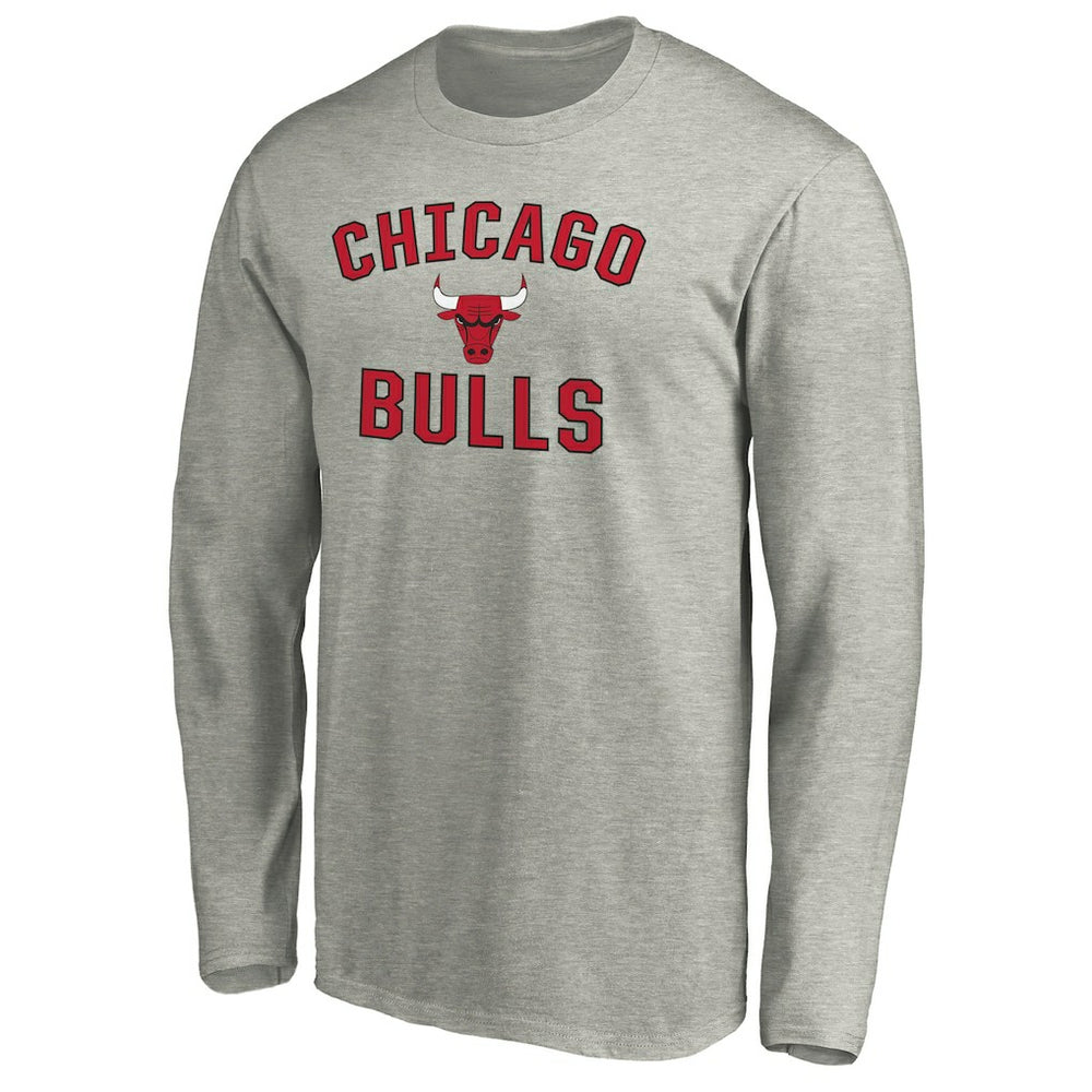 Chicago Bulls Victory Arch Long Sleeve T-Shirt sale - Heathered Gray shop