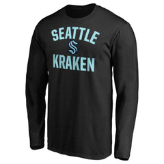 Seattle Kraken Team Victory Arch Long Sleeve T-Shirt Black