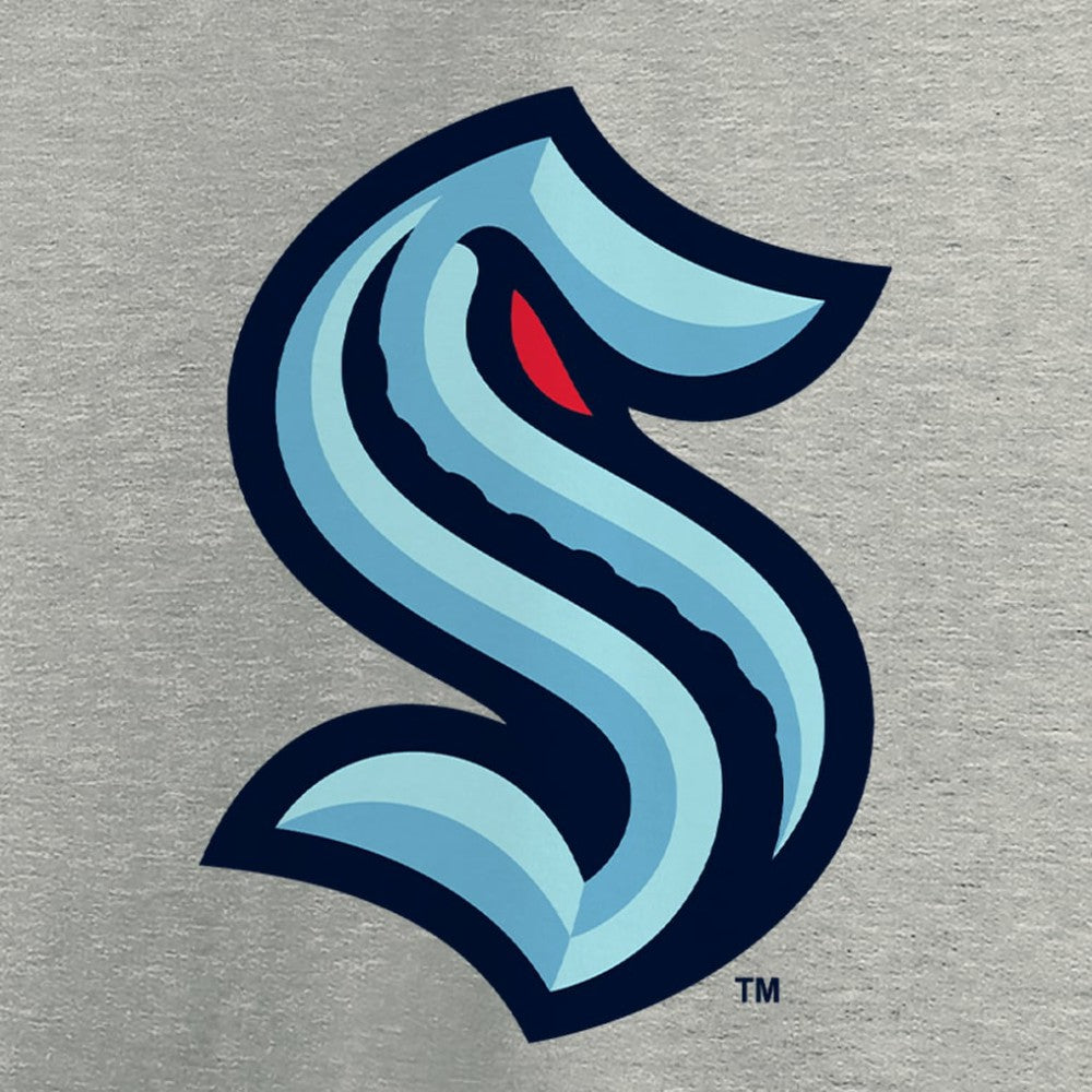 Seattle Kraken Primary Logo T-Shirt Heathered Gray