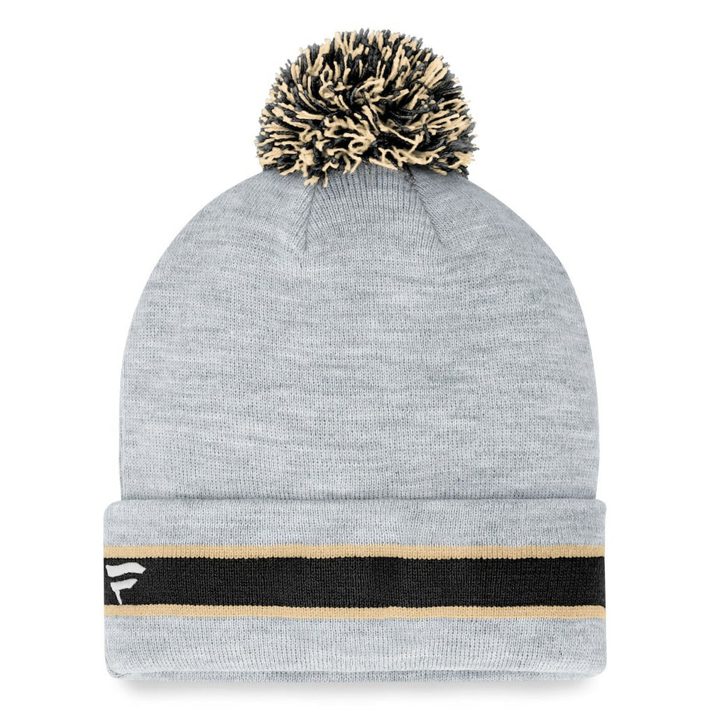 New Orleans Saints Cuffed Knit Hat with Pom - Heather Gray cheap