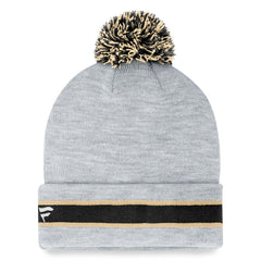 New Orleans Saints Cuffed Knit Hat with Pom - Heather Gray cheap