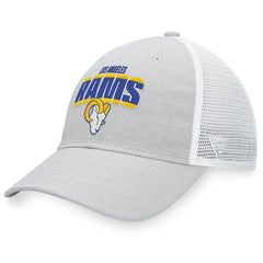Los Angeles Rams Trucker Snapback Hat - Heather Gray/White discount