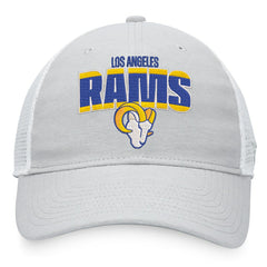 Los Angeles Rams Trucker Snapback Hat - Heather Gray/White discount