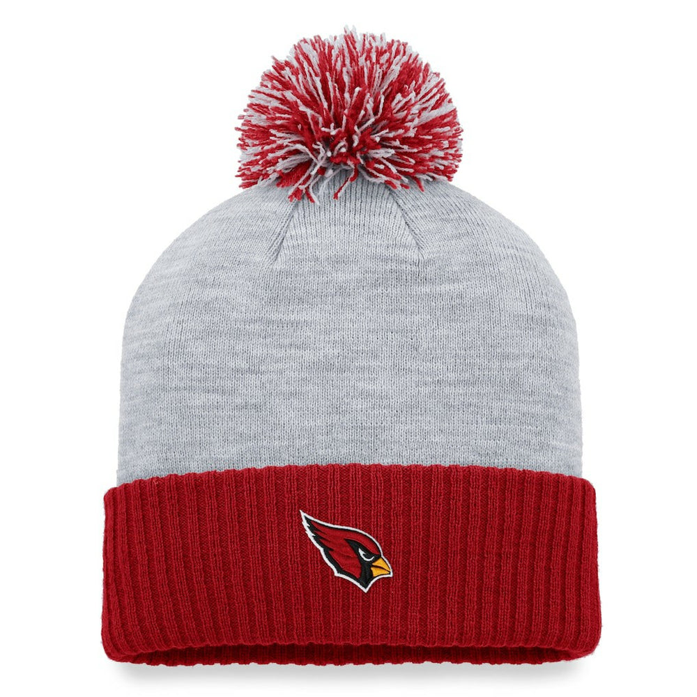 Arizona Cardinals Women's Ash Cuffed Knit Hat with Pom - Heather Gray outlet