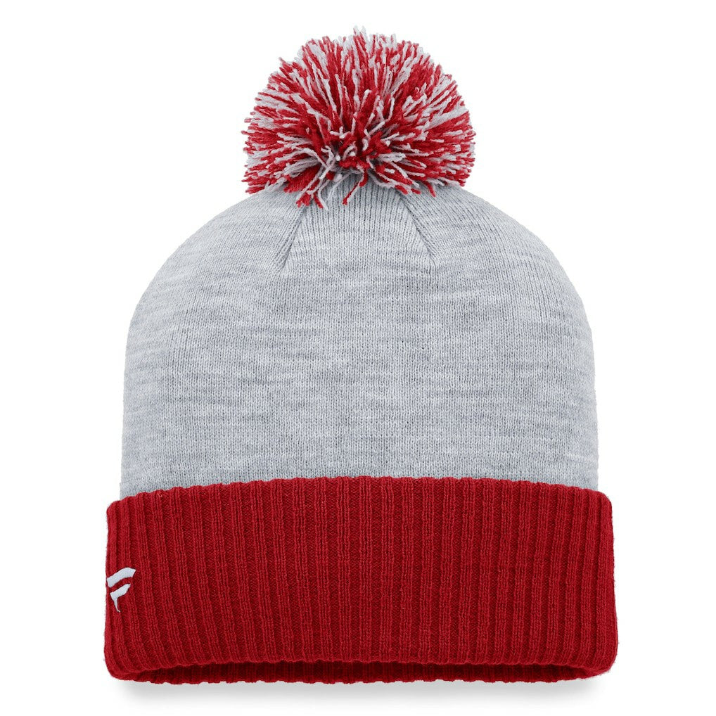 Arizona Cardinals Women's Ash Cuffed Knit Hat with Pom - Heather Gray outlet