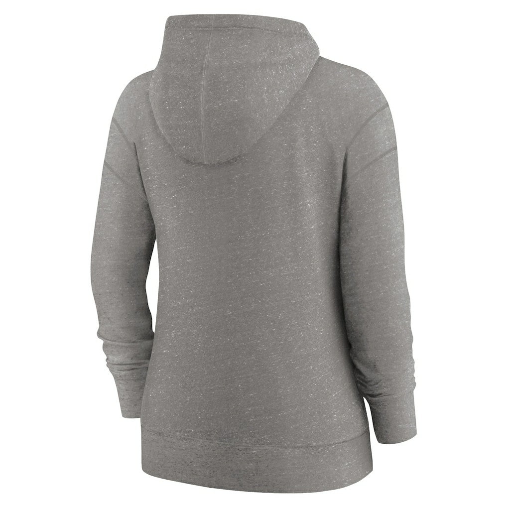 Cleveland Browns Women's Gym Vintage Full-Zip Hoodie - Heather Charcoal | Nike cheap