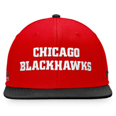 Chicago Blackhawks Fanatics Iconic Color Blocked Snapback Hat Red/Black