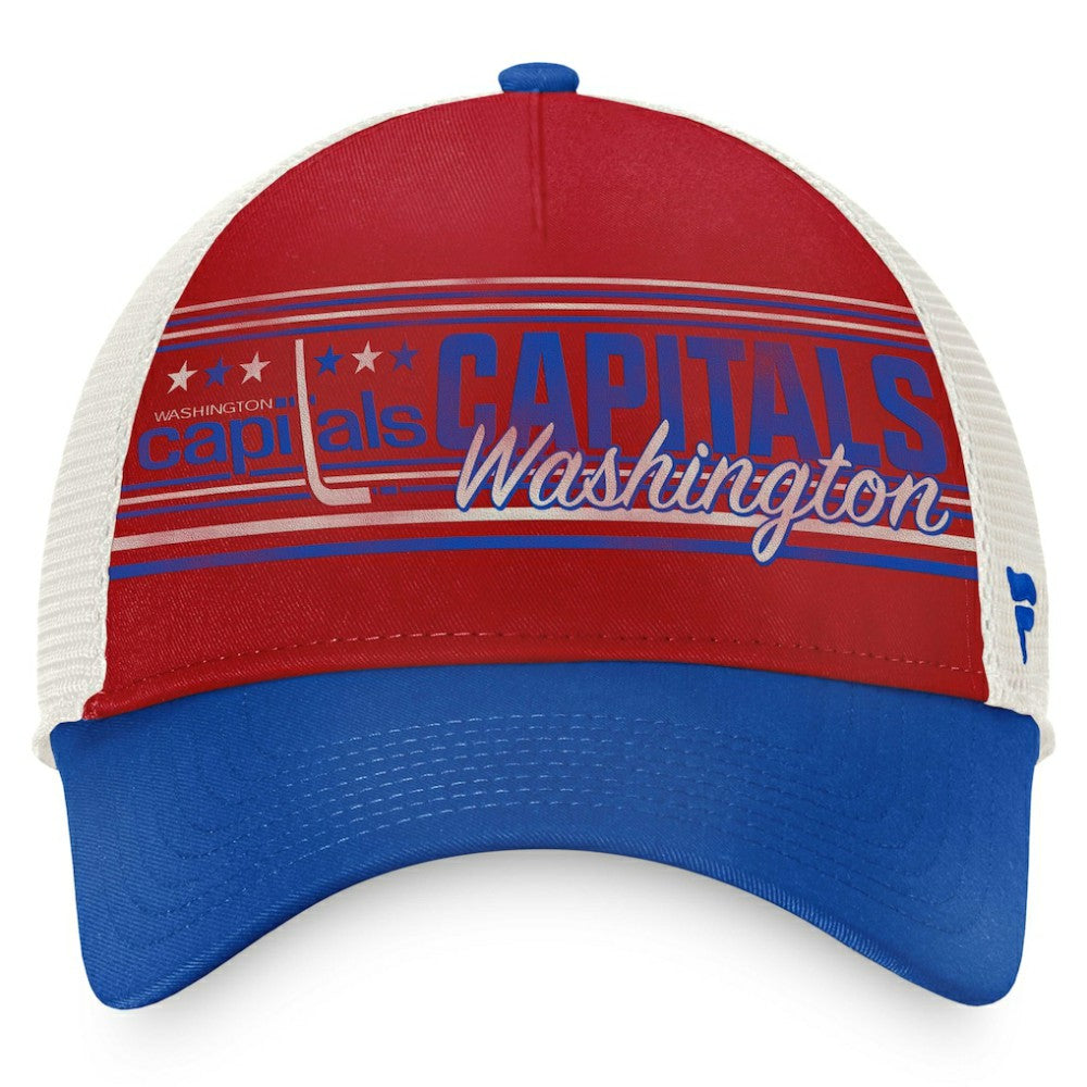 Washington Capitals Fanatics True Classic Retro Trucker Snapback Hat Red/Royal