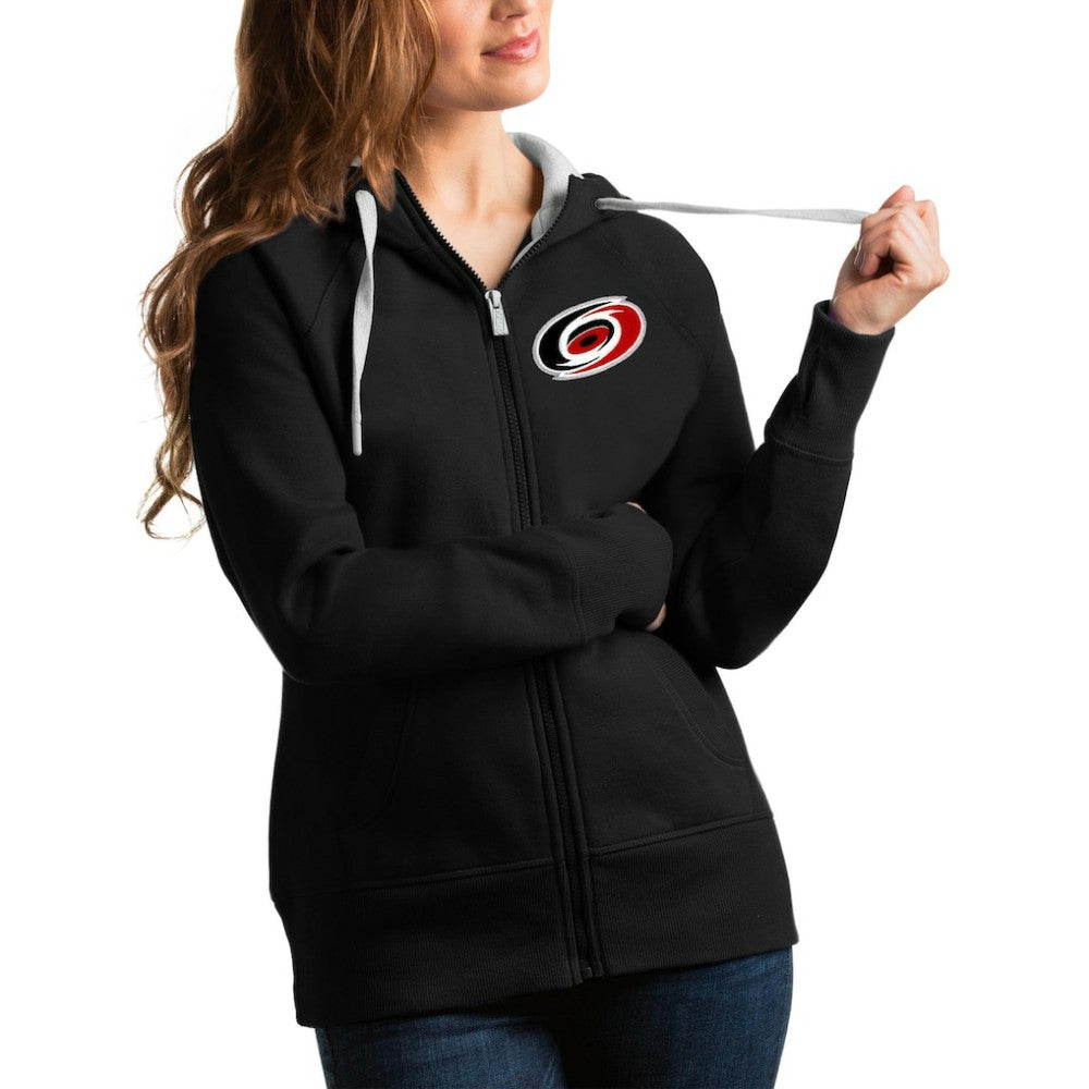 Carolina Hurricanes Antigua Women's Team Victory Full-Zip Hoodie Black