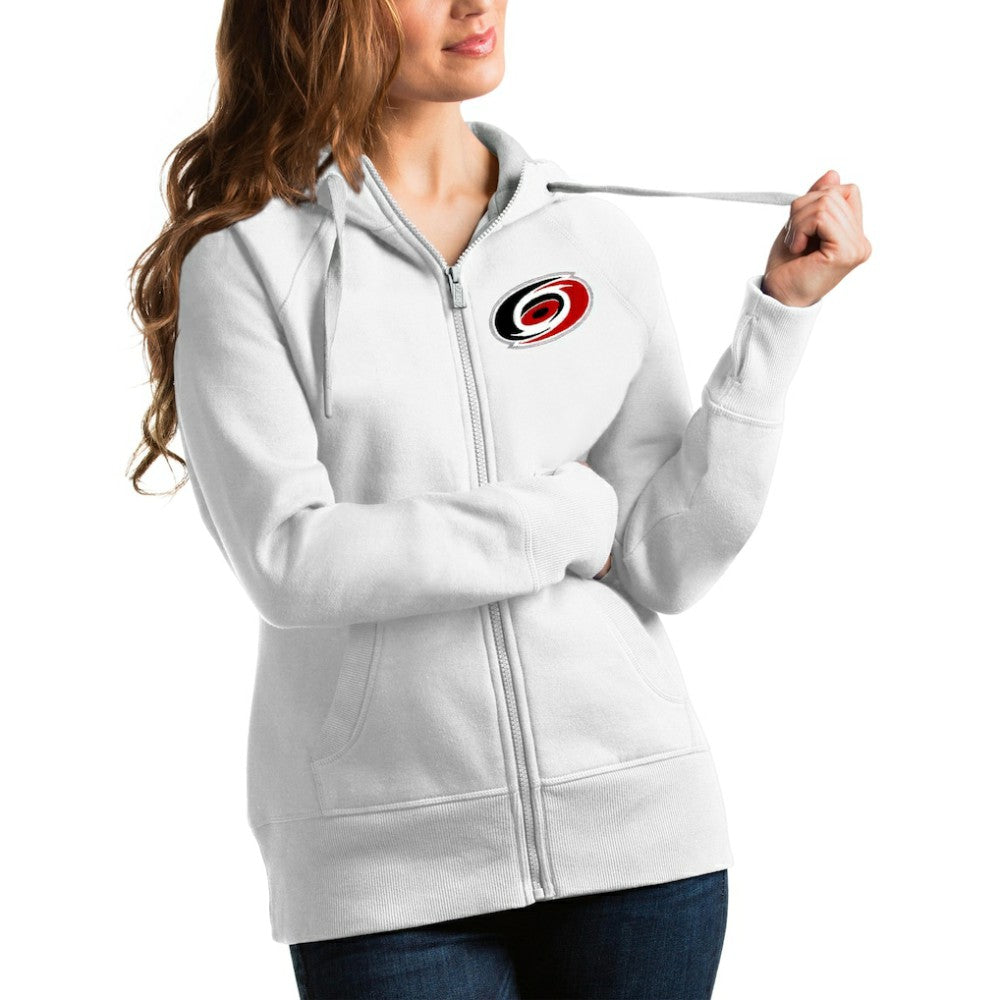 Carolina Hurricanes Antigua Women's Victory Full-Zip Hoodie White