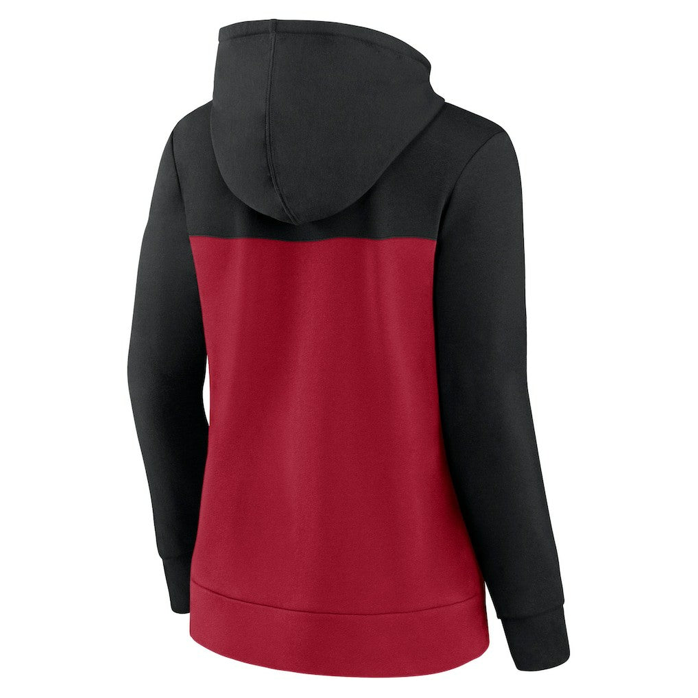 Atlanta Falcons Women's Take The Field Color Block Full-Zip Hoodie - Black/Red online