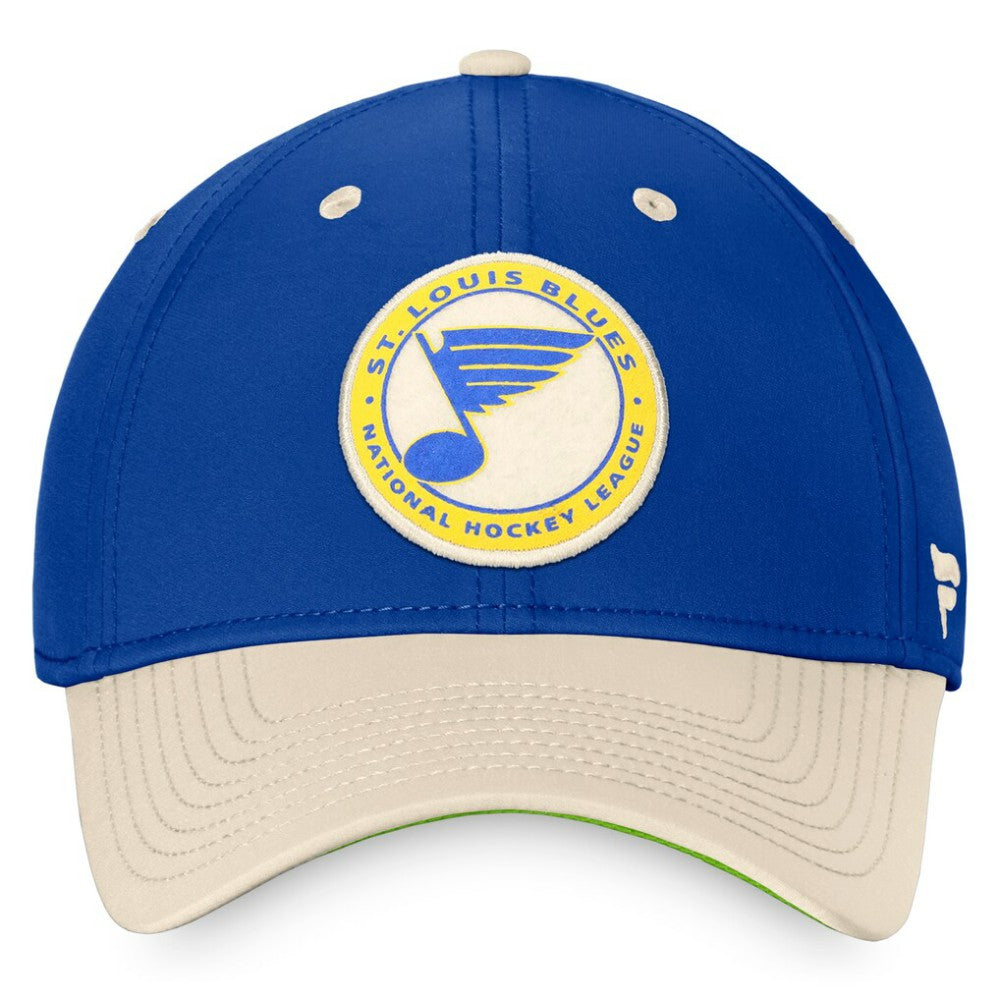 St. Louis Blues Fanatics True Classics Retro Flex Hat Royal/Khaki