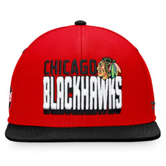 Chicago Blackhawks Fanatics Heritage Retro Two-Tone Snapback Hat Red/Black