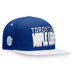 Toronto Maple Leafs Fanatics Heritage Retro Two-Tone Snapback Hat Blue/White