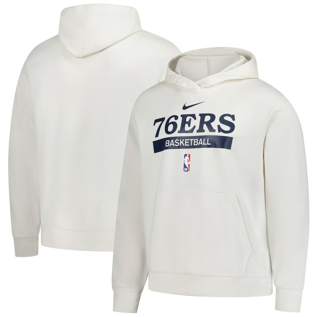 Philadelphia 76ers 2022/23 Spotlight On-Court Practice Performance Pullover Hoodie - Cream | Nike outlet