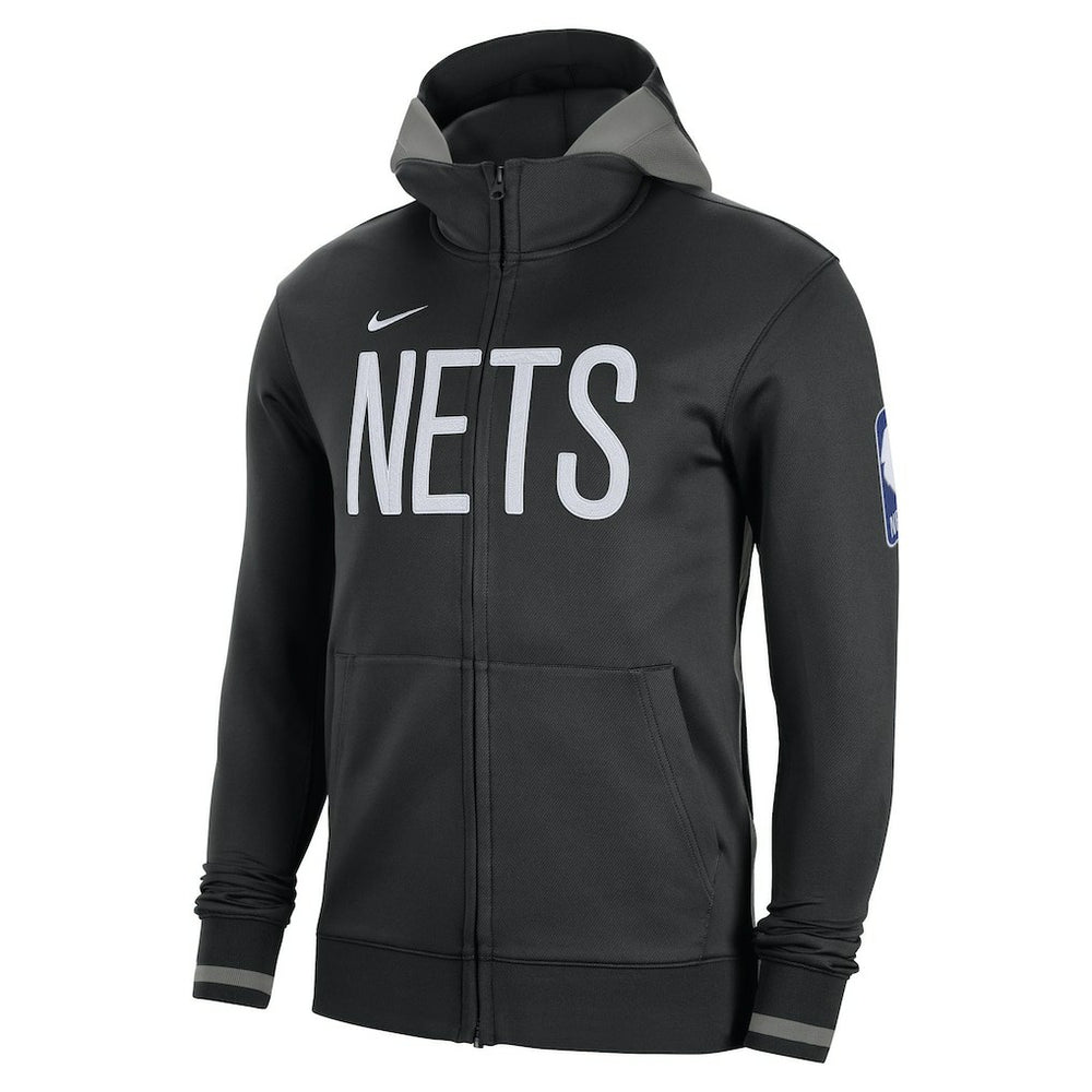 Brooklyn Nets Authentic Showtime Performance Full-Zip Hoodie - Black | Nike cheap