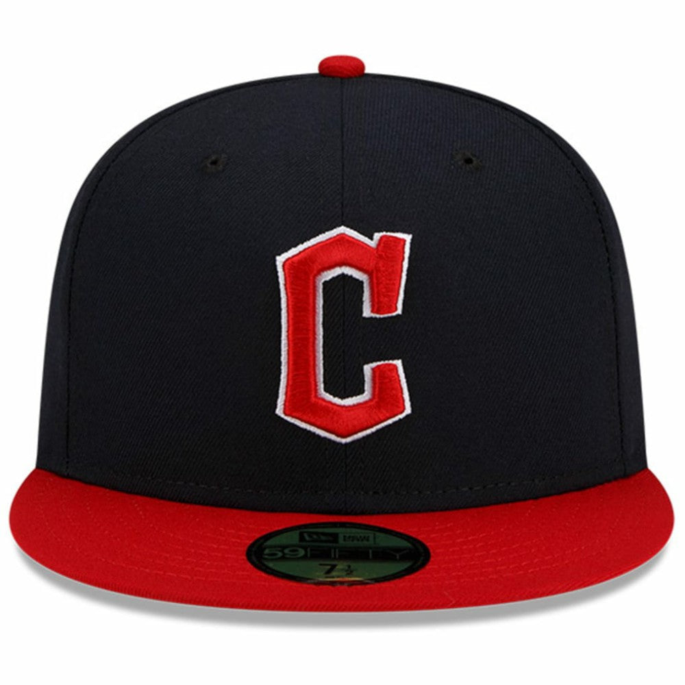 Cleveland Guardians Home Authentic Collection On-Field 59FIFTY Fitted Hat - Navy/Red | New Era