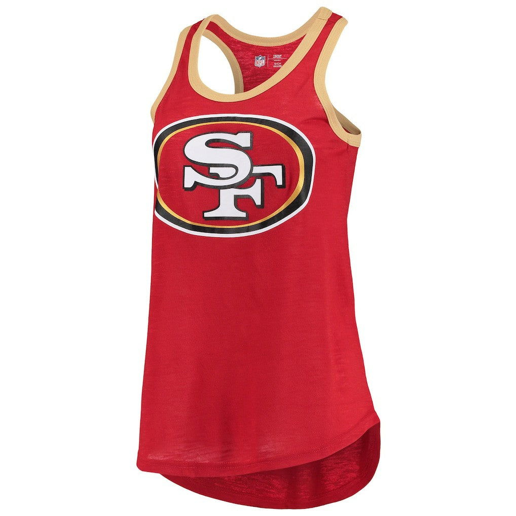 San Francisco 49ers G-III 4Her by Carl Banks Women's Tater Burnout Tank Top - Scarlet online