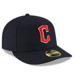 Cleveland Guardians Authentic Collection On-Field Road Low Profile 59FIFTY Fitted Hat - Navy | New Era