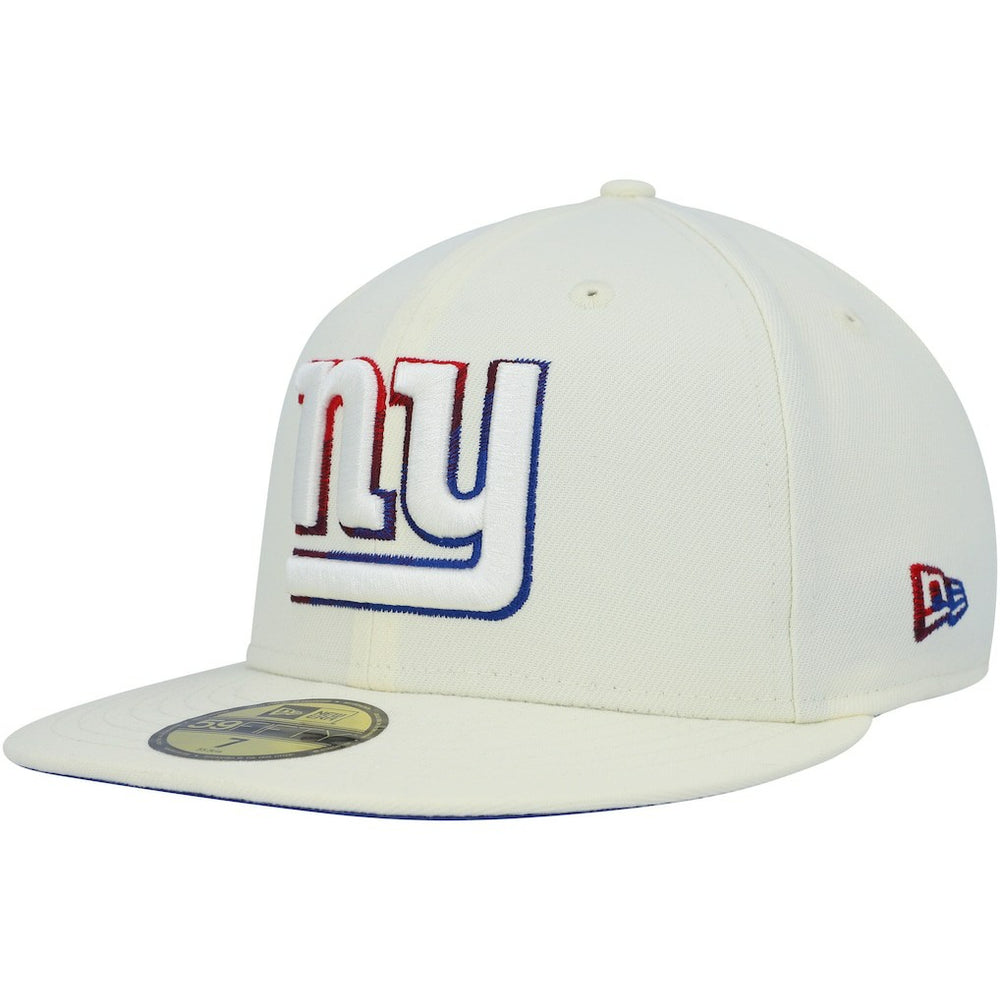 New York Giants New Era Chrome Color Dim 59FIFTY Fitted Hat - Cream cheap