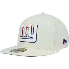 New York Giants New Era Chrome Color Dim 59FIFTY Fitted Hat - Cream cheap