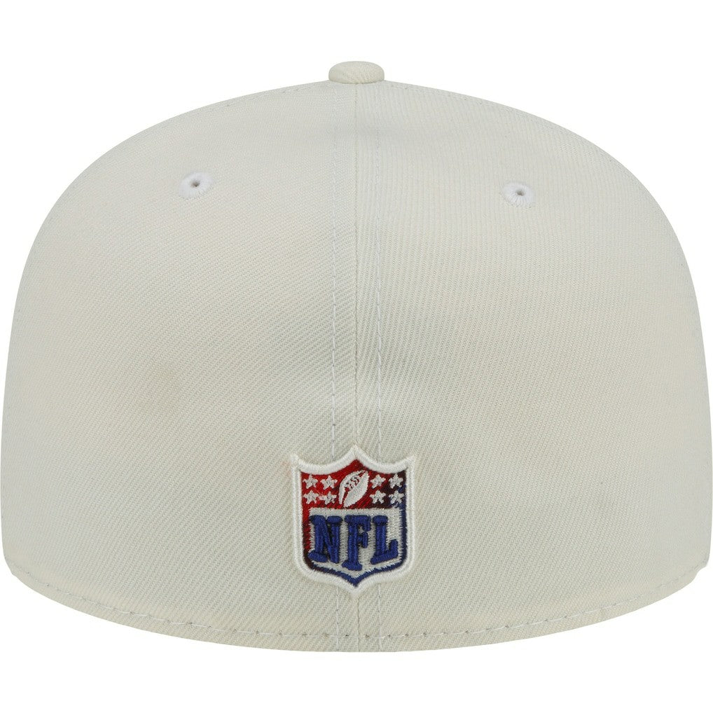 New York Giants New Era Chrome Color Dim 59FIFTY Fitted Hat - Cream on sale