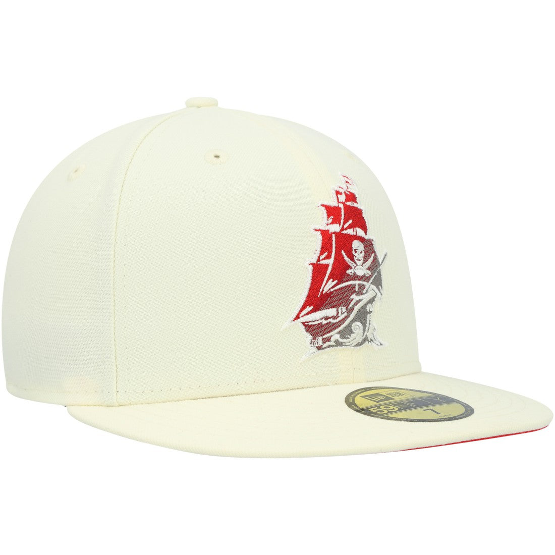 Tampa Bay Buccaneers New Era Chrome Color Dim 59FIFTY Fitted Hat - Cream cheap