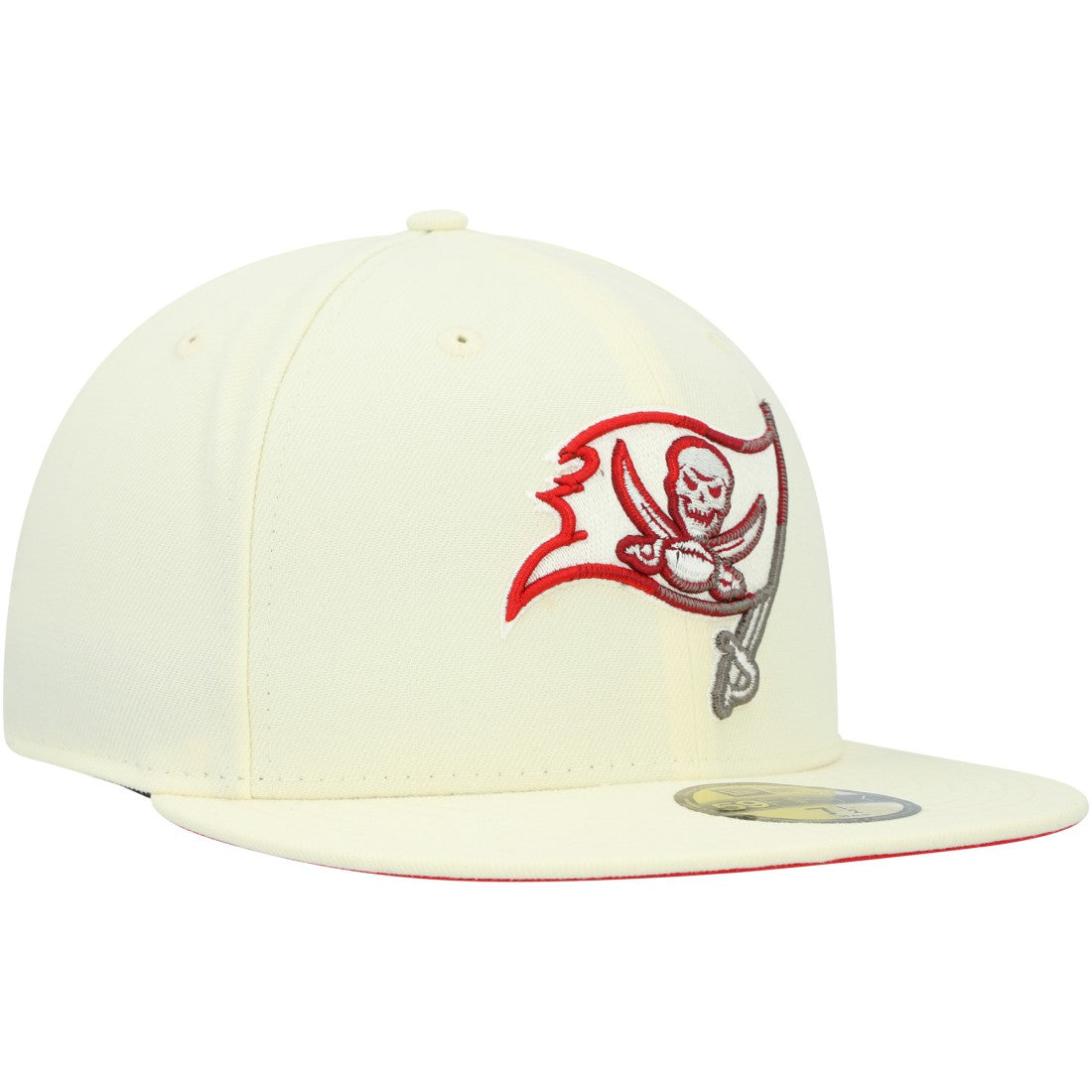 Tampa Bay Buccaneers New Era Chrome Color Dim 59FIFTY Fitted Hat - Cream sale